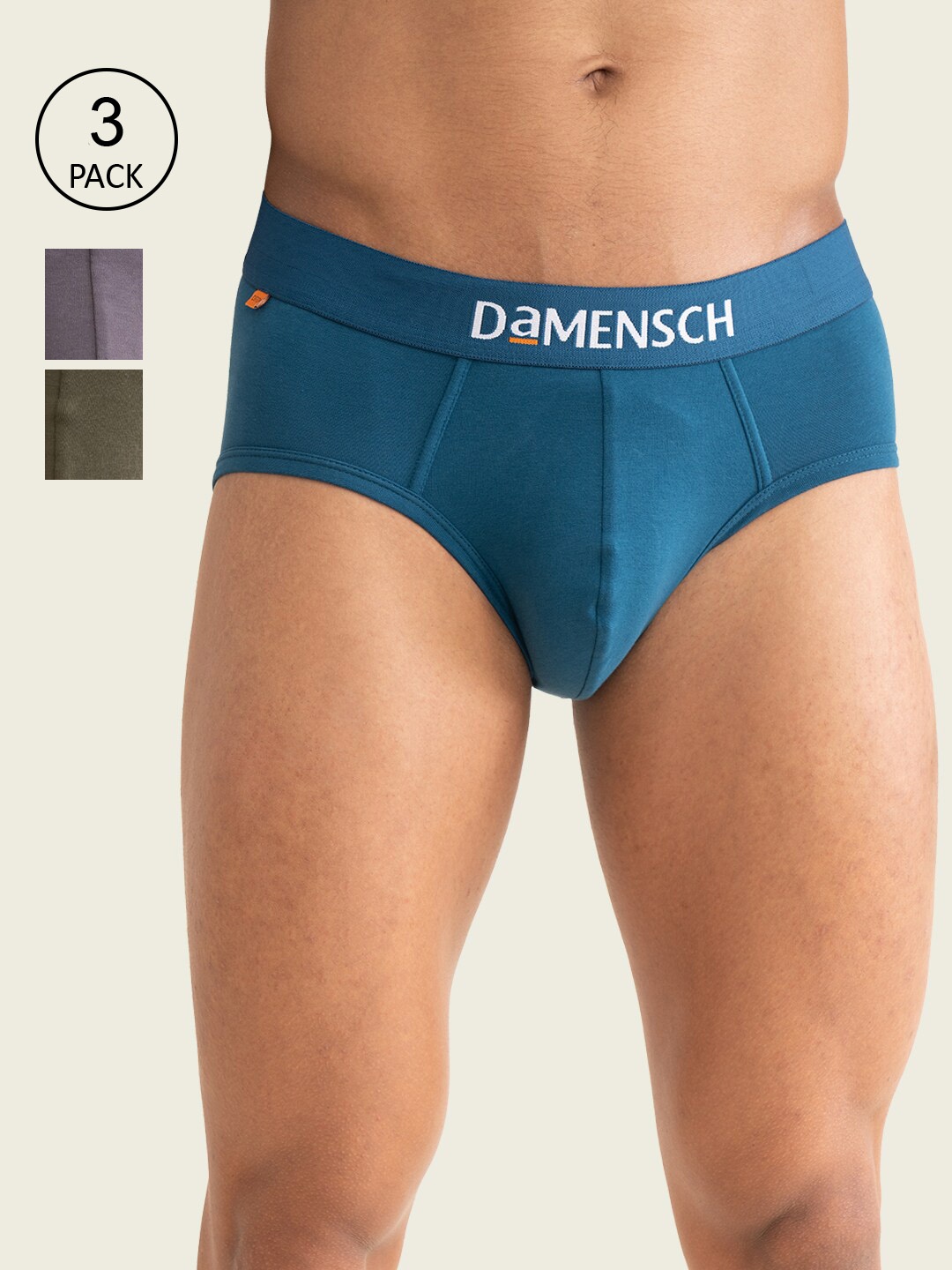 DAMENSCH Men Pack Of 3 Deo-Cotton Anti-Bacterial Briefs DAM-CTST-B-LYB-RAE-ONG, Teal
DAMENSCH Men Pack Of 3 Deo-Cotton Anti-Bacterial Briefs DAM-CTST-B-LYB-RAE-ONG, Teal