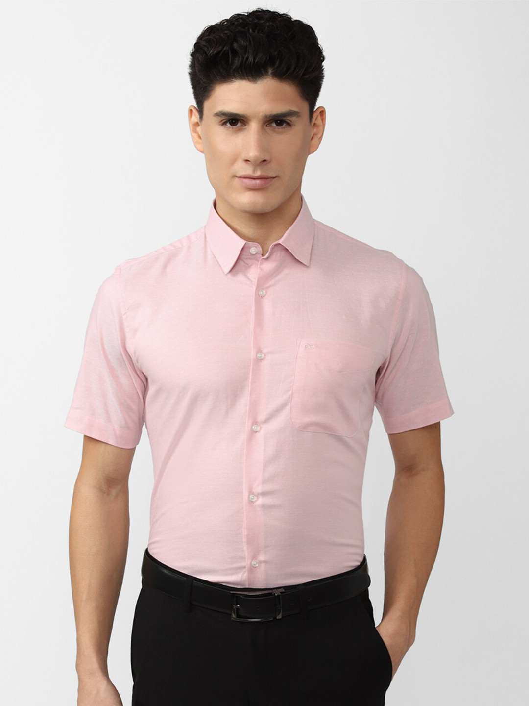 Peter England Men Pink Regular Fit Solid Cotton Formal Shirt 
Peter England Men Pink Regular Fit Solid Cotton Formal Shirt