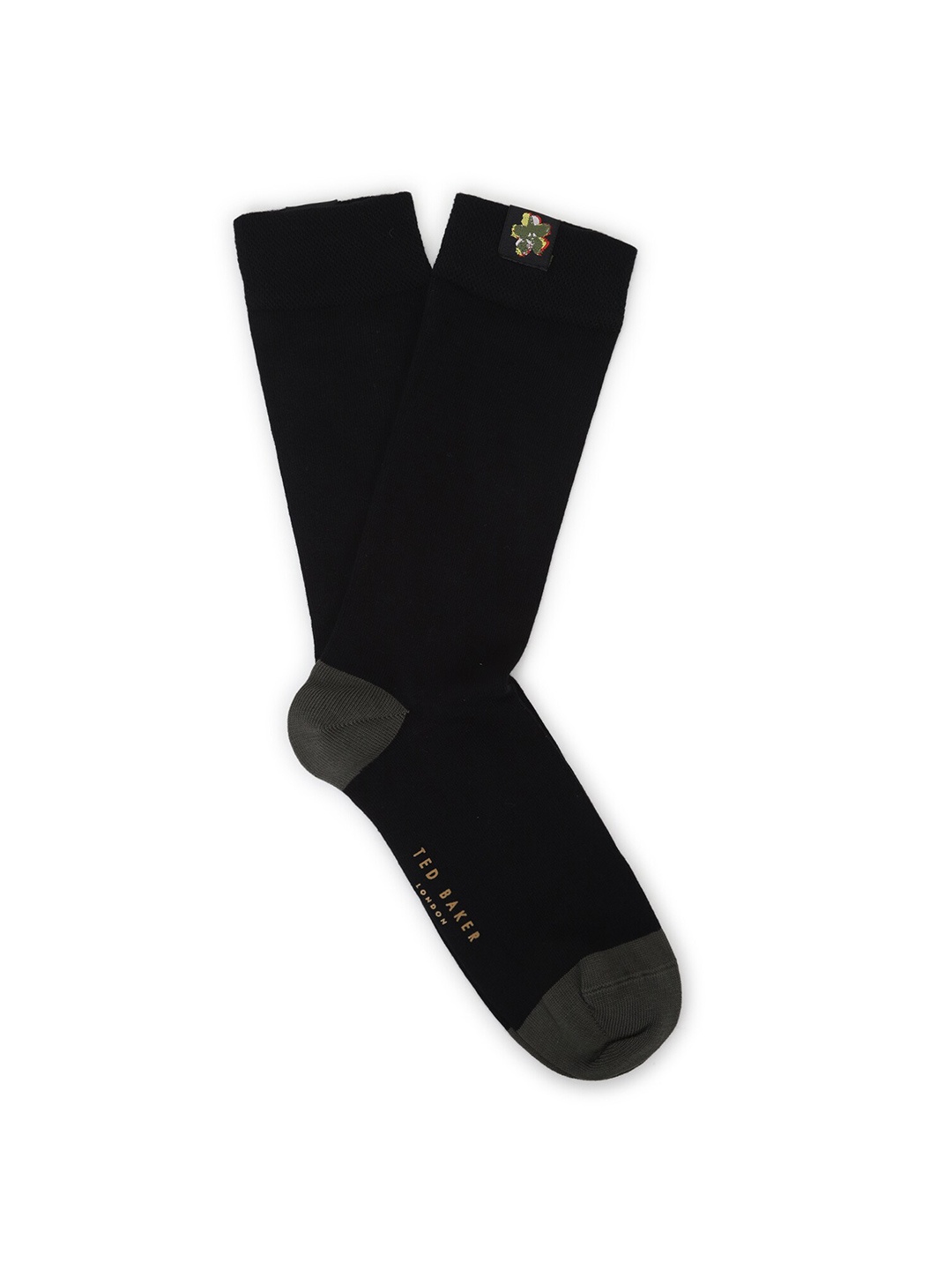 Ted Baker Men Black Solid Above Ankle Socks