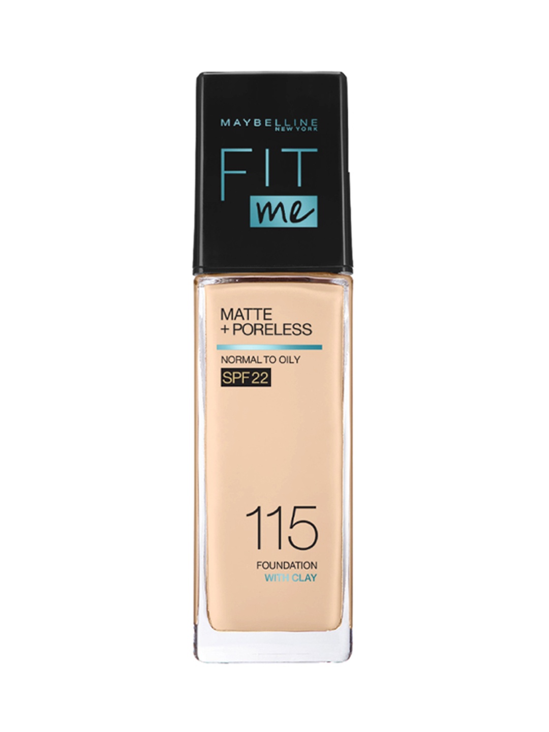 Maybelline Fit Me Matte+Poreless SPF 22 Liquid Foundation with Clay 30 ml - Ivory 115, Beige
Maybelline Fit Me Matte+Poreless SPF 22 Liquid Foundation with Clay 30 ml - Ivory 115, Beige