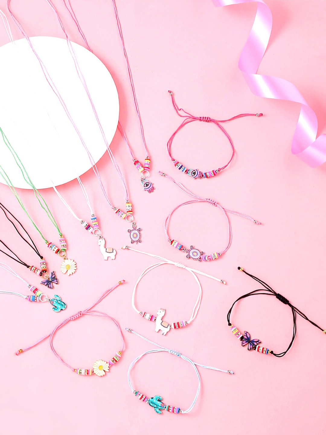 Melbees by Yellow Chimes Girls Set of 12 Multicoloured Necklace and Bracelet set, Multi
Melbees by Yellow Chimes Girls Set of 12 Multicoloured Necklace and Bracelet set, Multi