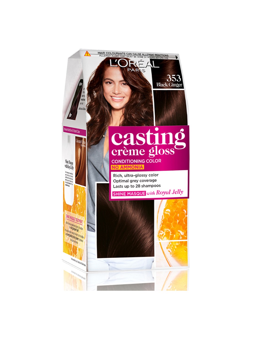LOreal Paris Casting Creme Gloss No Ammonia Hair Color 87.5g+72ml - Chocolate 535, Coffee brown
LOreal Paris Casting Creme Gloss No Ammonia Hair Color 87.5g+72ml - Chocolate 535, Coffee brown