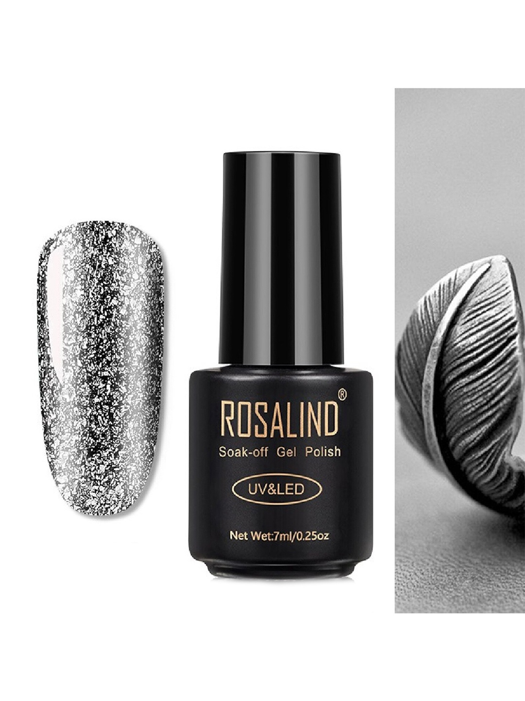 ROSALIND UV & LED Soak-Off Long-Lasting Gel Nail Polish 7 ml -Shade-A403, Silver
ROSALIND UV & LED Soak-Off Long-Lasting Gel Nail Polish 7 ml -Shade-A403, Silver