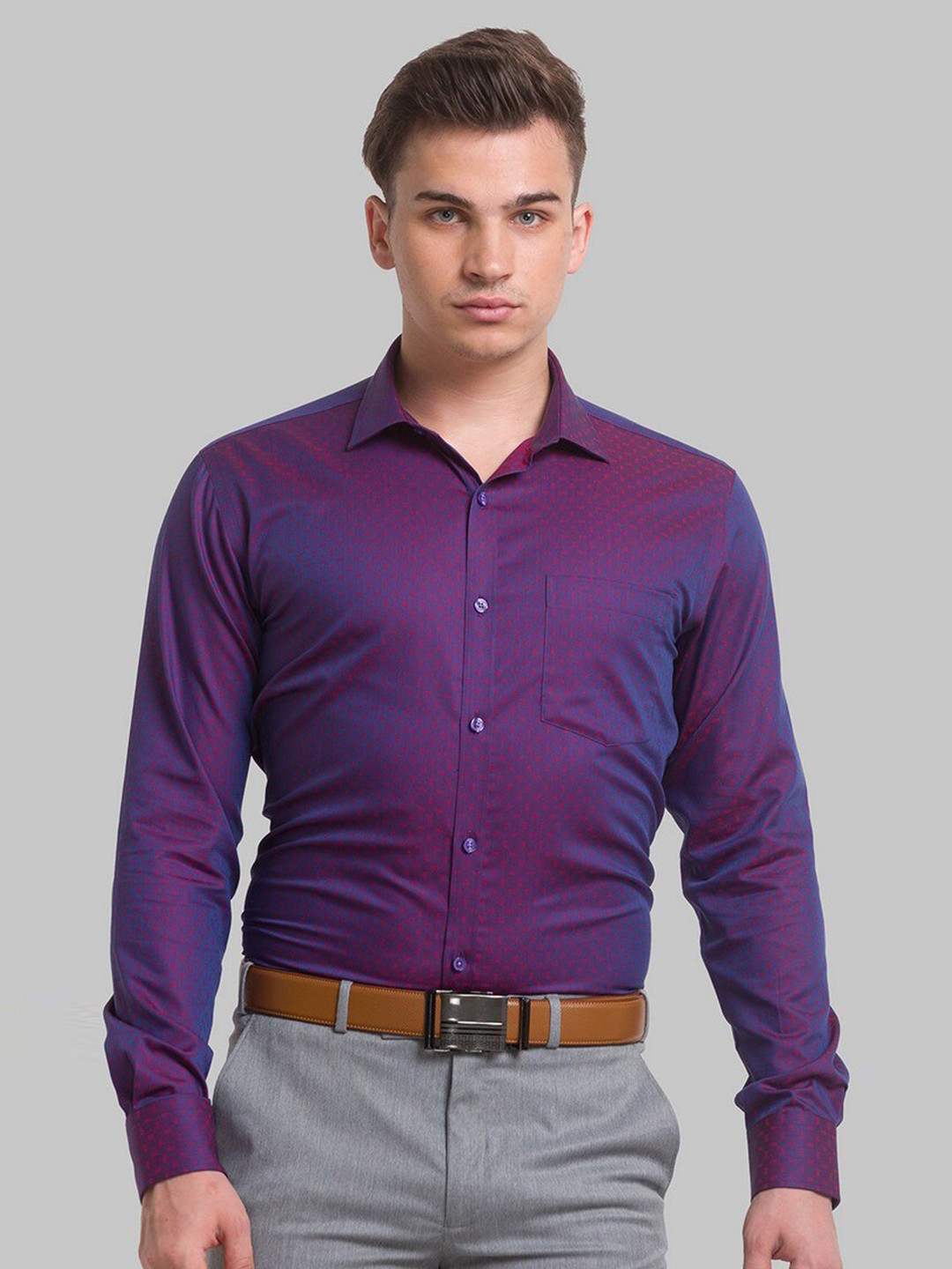 Park Avenue Men Purple Slim Fit Organic Cotton Formal Shirt 
Park Avenue Men Purple Slim Fit Organic Cotton Formal Shirt