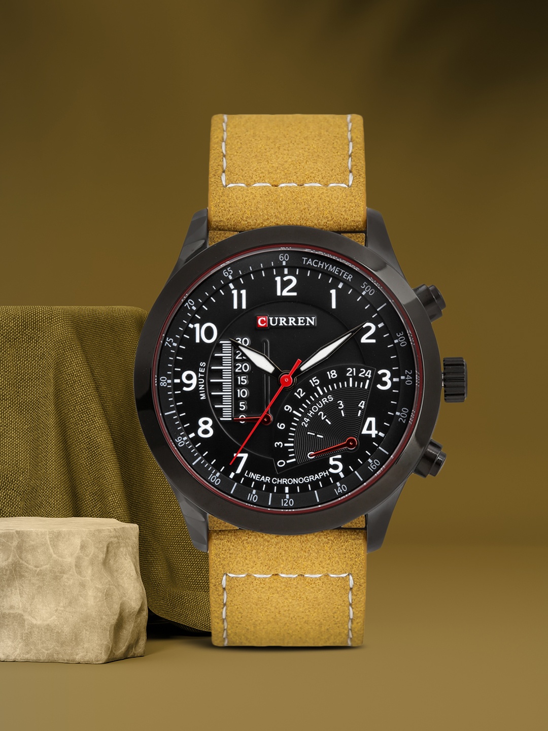Curren Men Black Analogue Watch CUR020