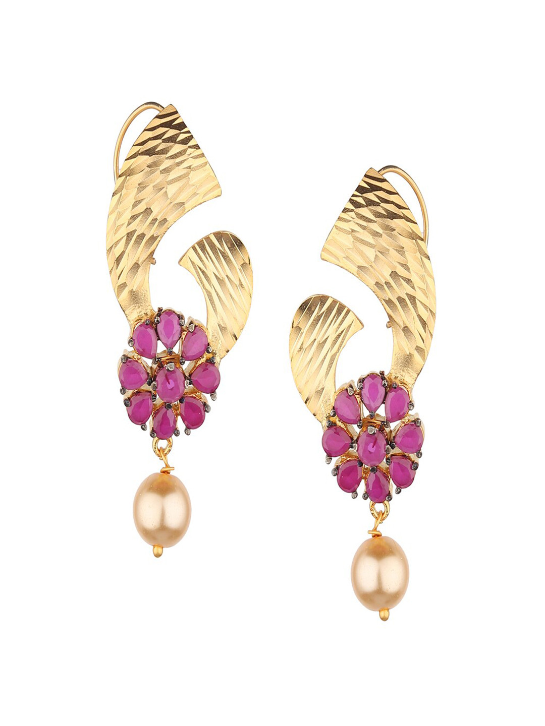 Runjhun Gold Plated Pink Contemporary Drop Earrings
Runjhun Gold Plated Pink Contemporary Drop Earrings