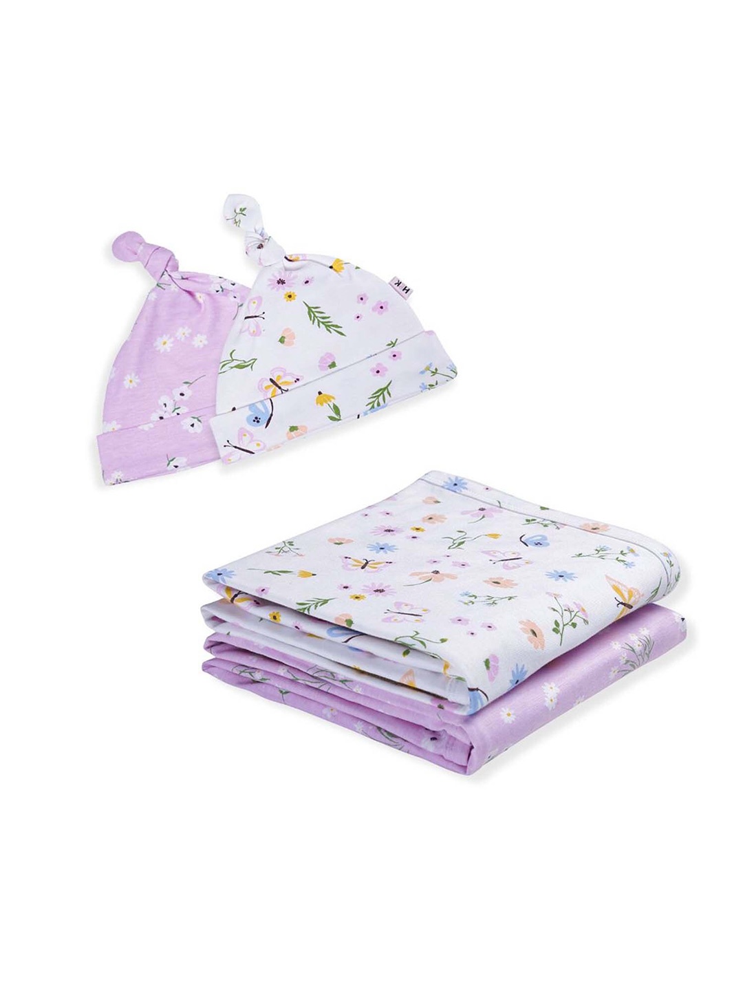 haus & kinder Set of 4 Floral AC Room 210 GSM Pure Cotton Single Bed Blanket With Cap, Pink
haus & kinder Set of 4 Floral AC Room 210 GSM Pure Cotton Single Bed Blanket With Cap, Pink