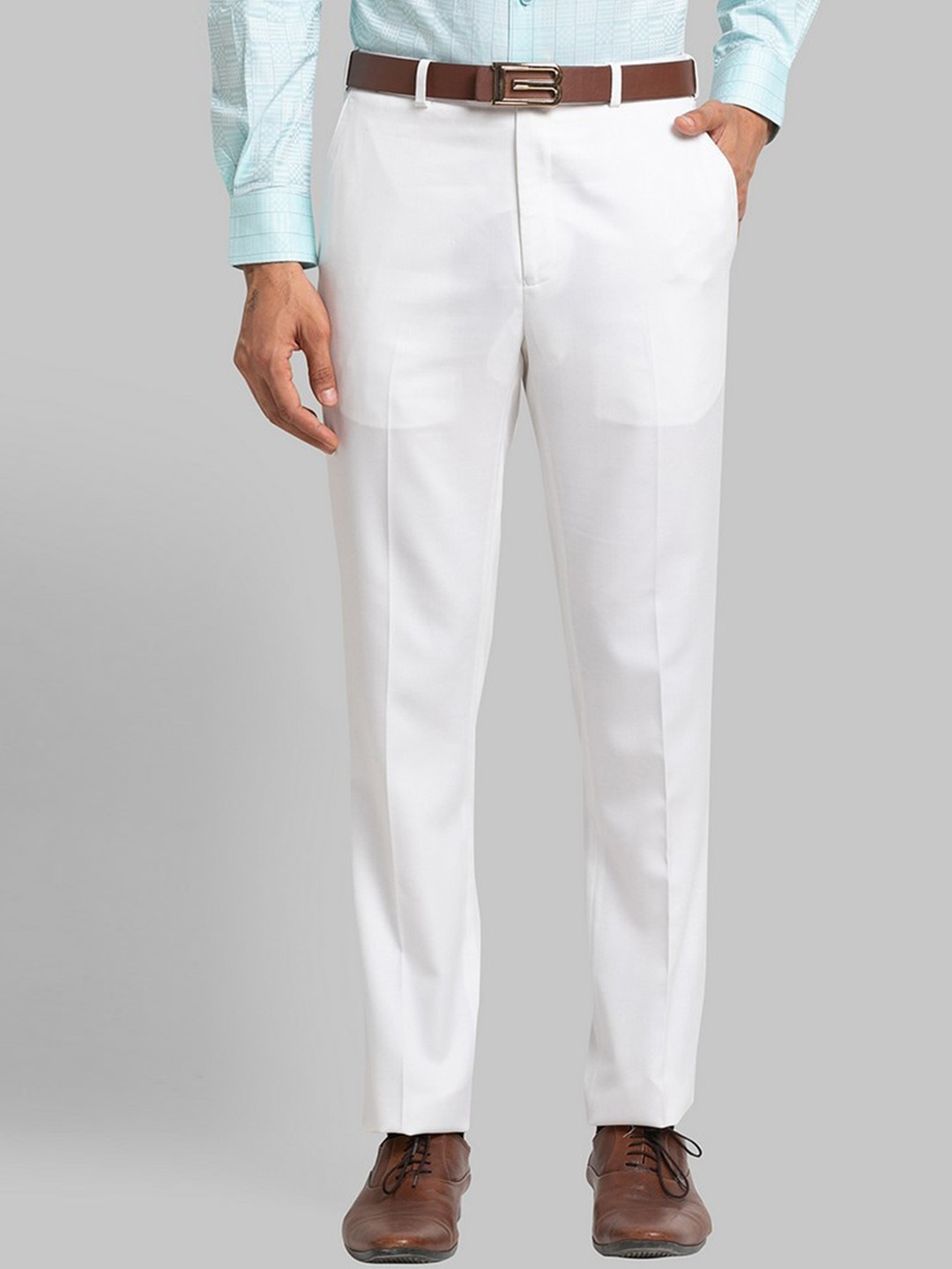 Raymond Men White Solid Formal Trouser
Raymond Men White Solid Formal Trouser