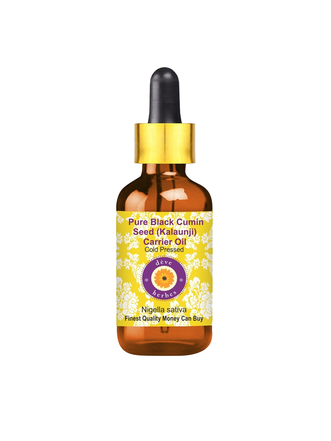 Deve Herbes Pure Black Cumin Seed Cold Pressed Carrier Oil with Glass Dropper 15 ml, Yellow
Deve Herbes Pure Black Cumin Seed Cold Pressed Carrier Oil with Glass Dropper 15 ml, Yellow