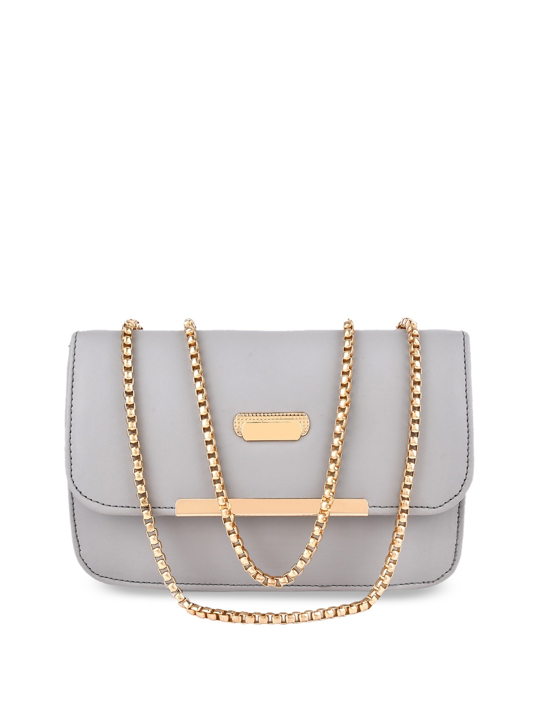 SHINING STAR Grey Structured Sling Bag