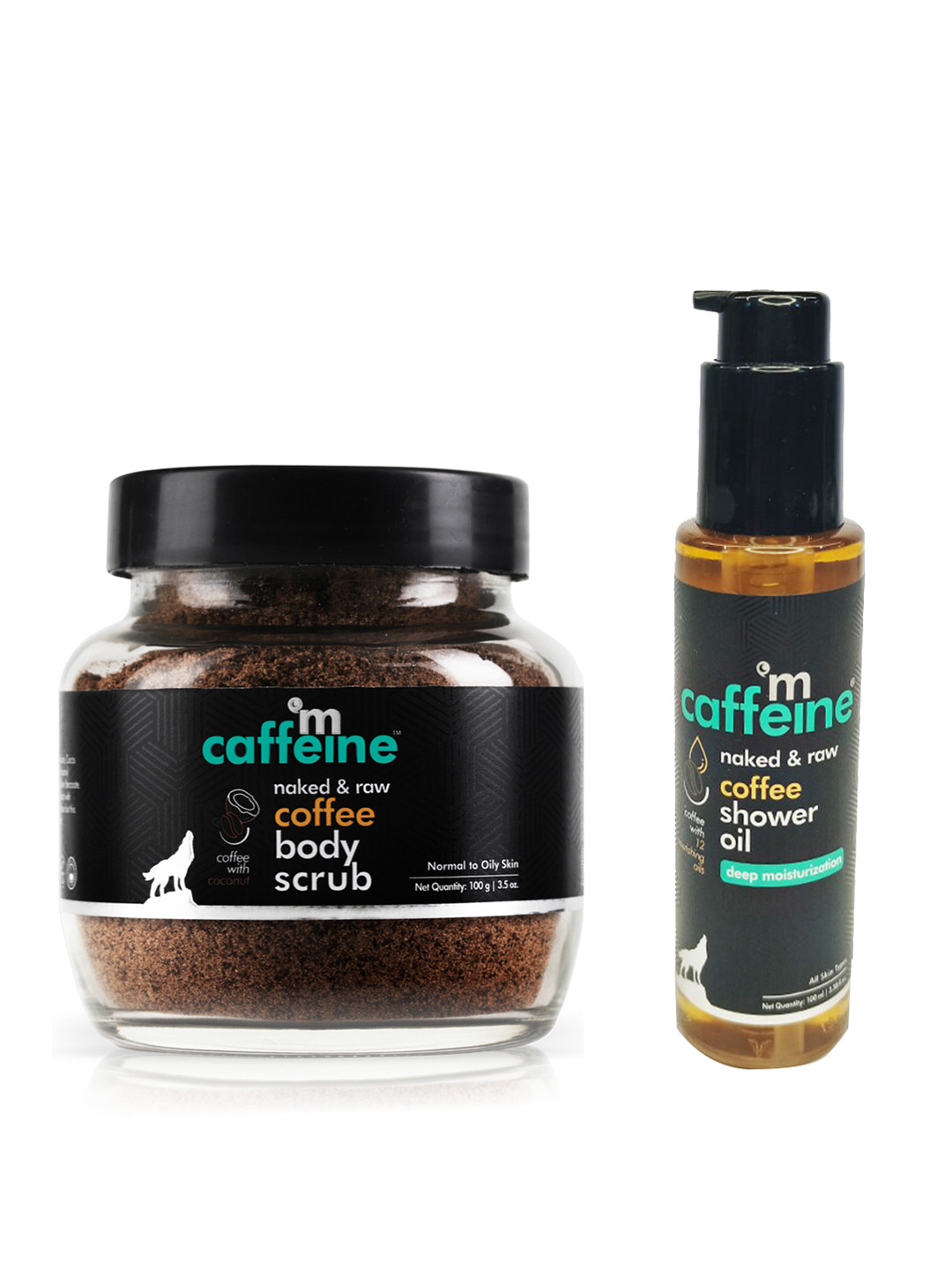 MCaffeine Combo of Exfoliating Coffee Body Scrub 100g & Coffee Shower Oil Body Wash 100ml, Brown
MCaffeine Combo of Exfoliating Coffee Body Scrub 100g & Coffee Shower Oil Body Wash 100ml, Brown