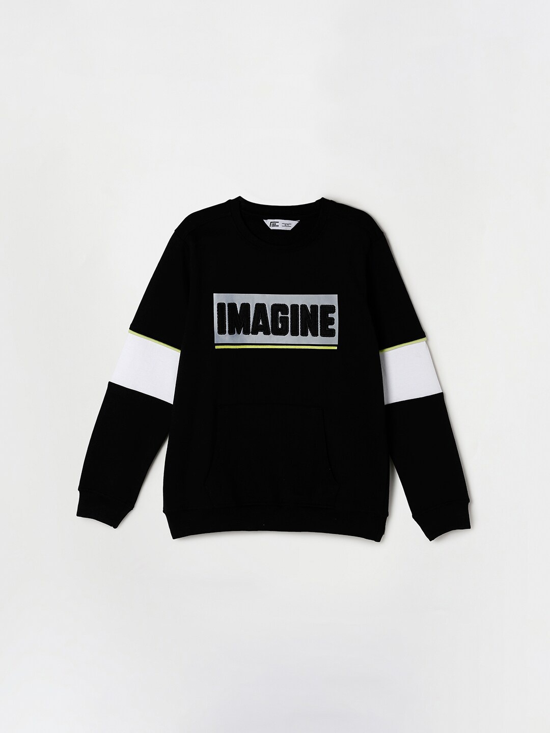 Fame Forever by Lifestyle Boys Typography Printed Long Sleeves Cotton Pullover Sweatshirt, Black
Fame Forever by Lifestyle Boys Typography Printed Long Sleeves Cotton Pullover Sweatshirt, Black