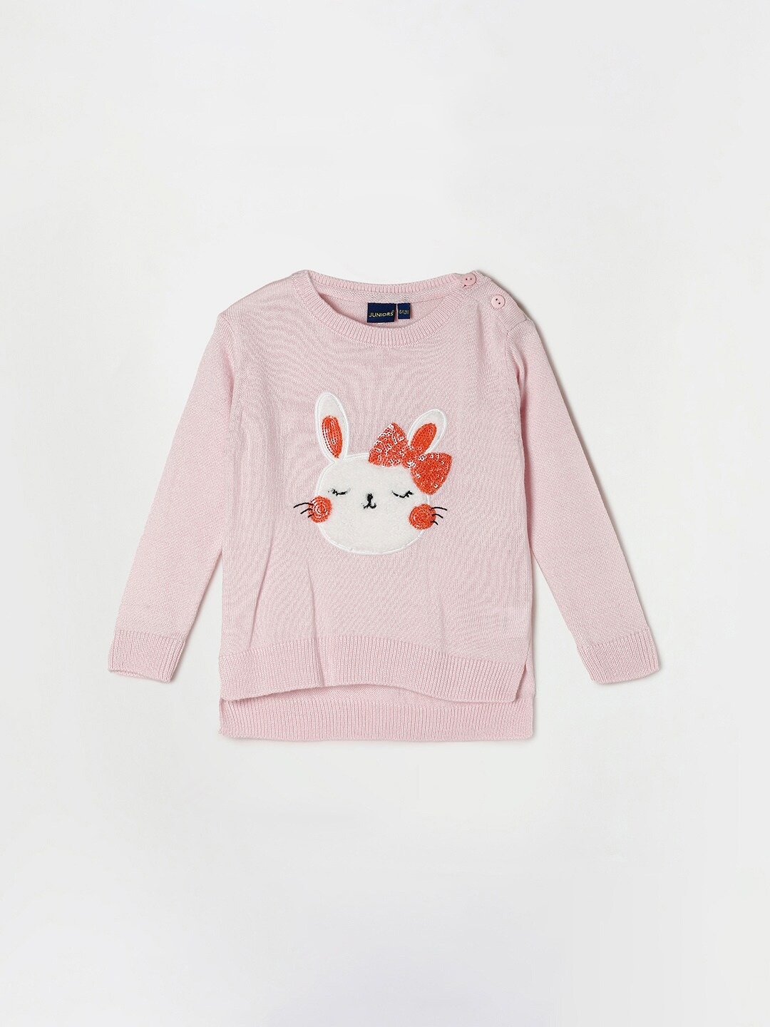 Juniors by Lifestyle Girls Pink Long Sleeves Acrylic Sequins Embellished Pullover Sweater
Juniors by Lifestyle Girls Pink Long Sleeves Acrylic Sequins Embellished Pullover Sweater