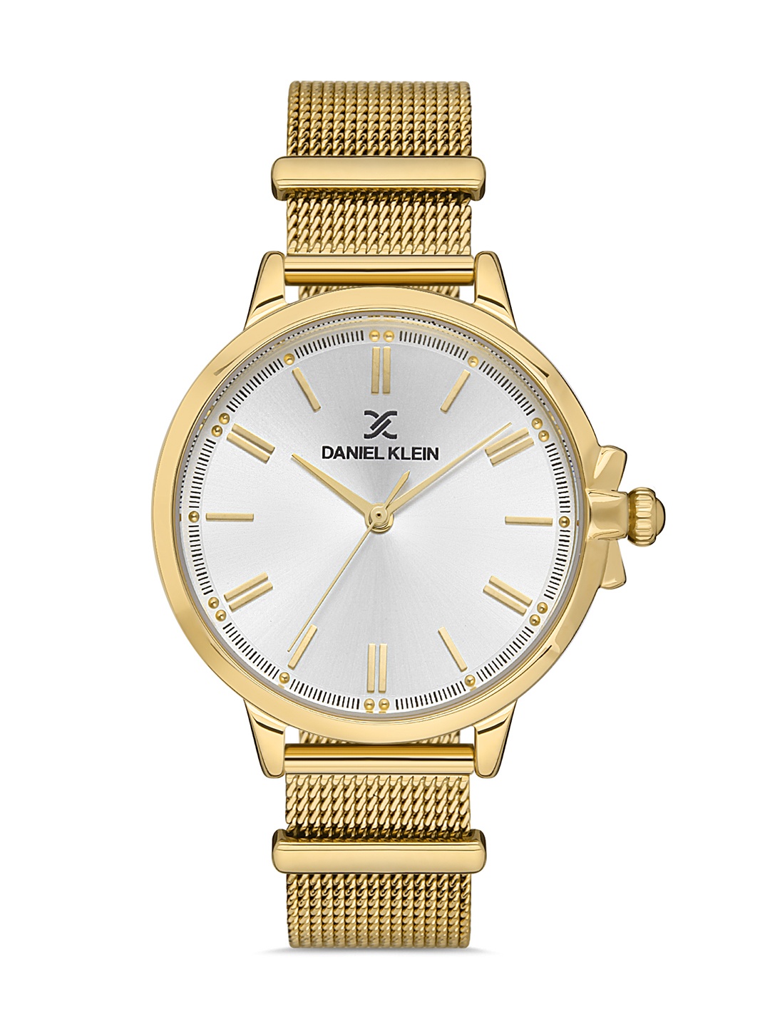 Daniel Klein Trendy Women Silver-Toned Dial & Gold Toned Straps Trendy Watch DK.1.13261-2
Daniel Klein Trendy Women Silver-Toned Dial & Gold Toned Straps Trendy Watch DK.1.13261-2