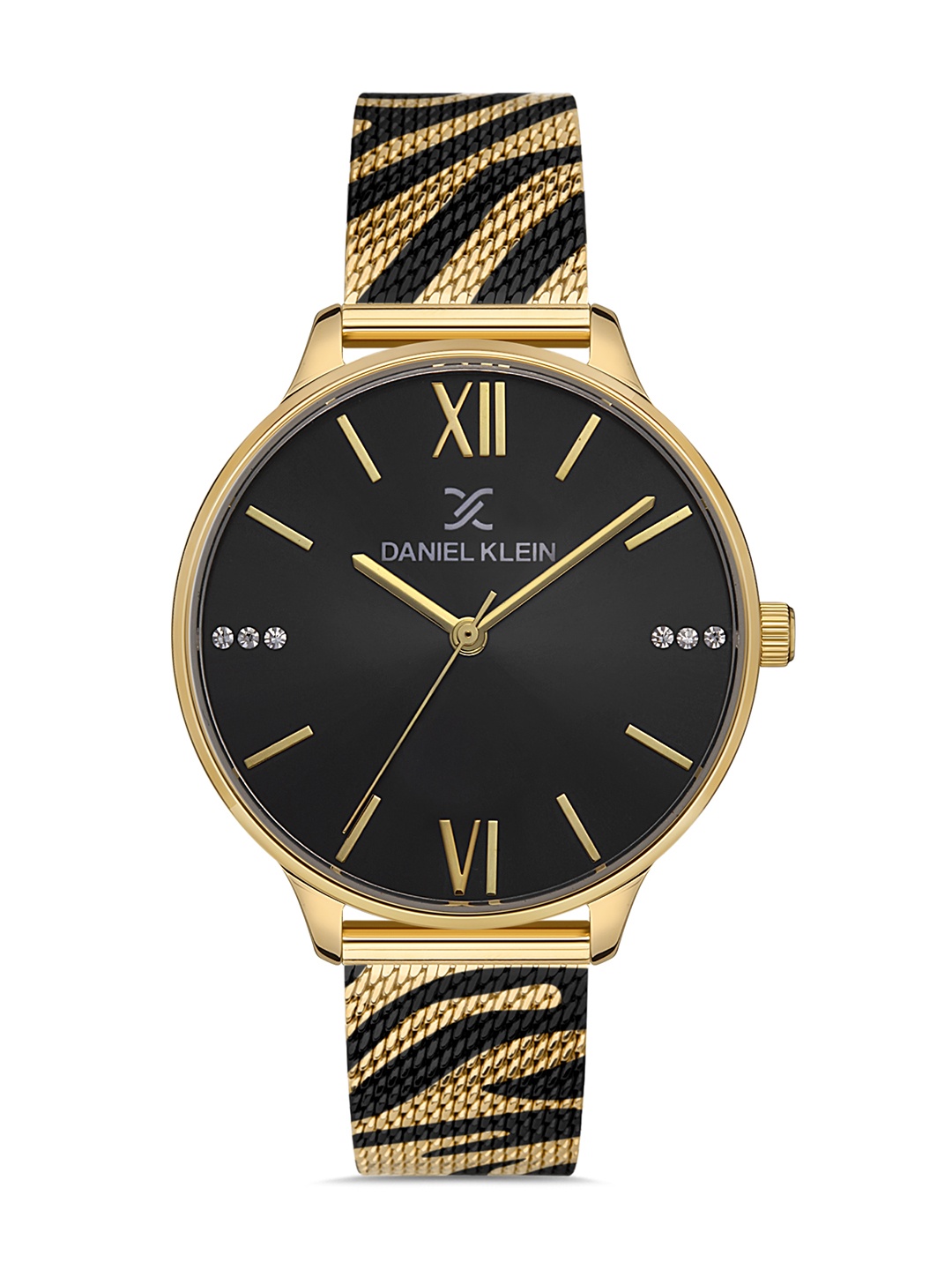 Daniel Klein Premium Women Black Dial & Gold-Toned Straps Analogue Watch DK.1.13246-5
Daniel Klein Premium Women Black Dial & Gold-Toned Straps Analogue Watch DK.1.13246-5