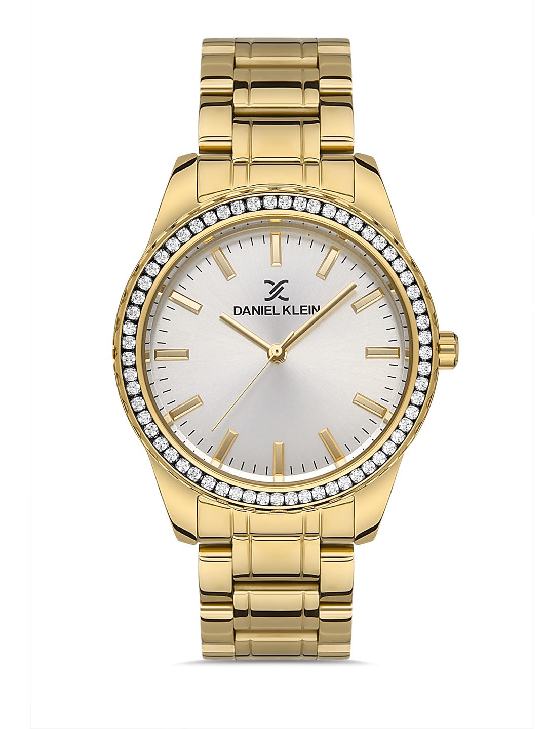Daniel Klein Premium Women Embellished Dial & Gold Straps Analogue Watch DK.1.13249-4, Silver
Daniel Klein Premium Women Embellished Dial & Gold Straps Analogue Watch DK.1.13249-4, Silver