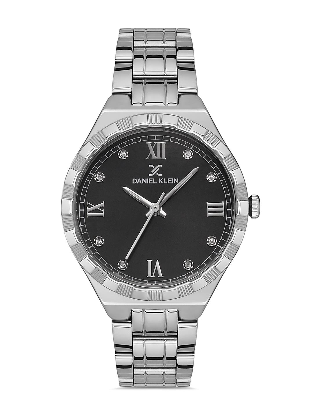 Daniel Klein Premium Women Black Dial & Silver-Toned Straps Analogue Watch DK.1.13256-5
Daniel Klein Premium Women Black Dial & Silver-Toned Straps Analogue Watch DK.1.13256-5