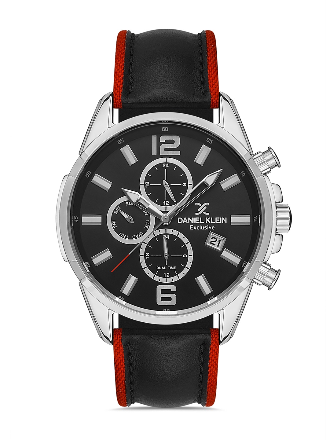 Daniel Klein Exclusive Men Black Dial & Leather Strap Analogue Watch DK 1 13277-1_OR
Daniel Klein Exclusive Men Black Dial & Leather Strap Analogue Watch DK 1 13277-1_OR