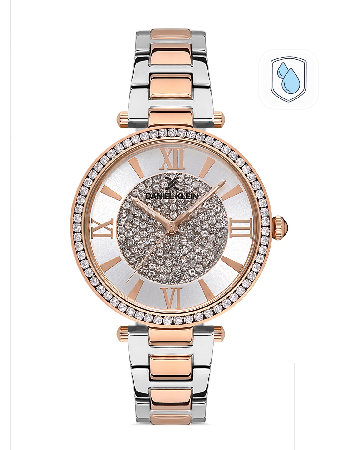 Daniel Klein Women Silver-Toned Embellished Dial & Strap Analogue Watch DK.1.13241-3
Daniel Klein Women Silver-Toned Embellished Dial & Strap Analogue Watch DK.1.13241-3