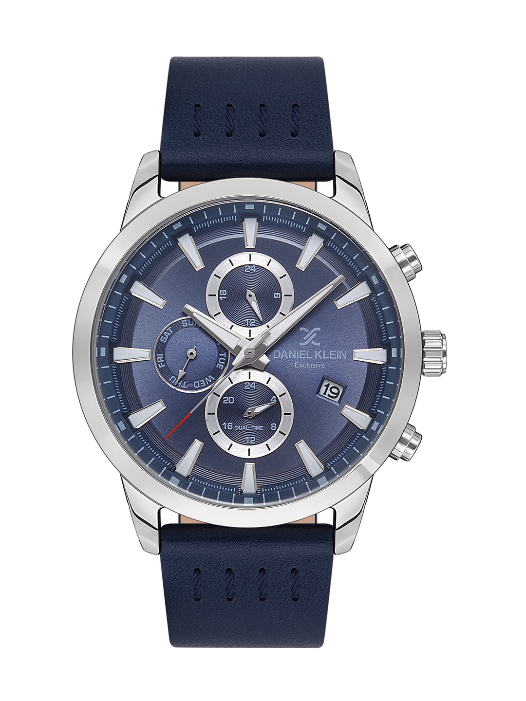 Daniel Klein Exclusive Men Blue Dial & Leather Straps Analogue Watch DK.1.13290-2_OR
Daniel Klein Exclusive Men Blue Dial & Leather Straps Analogue Watch DK.1.13290-2_OR