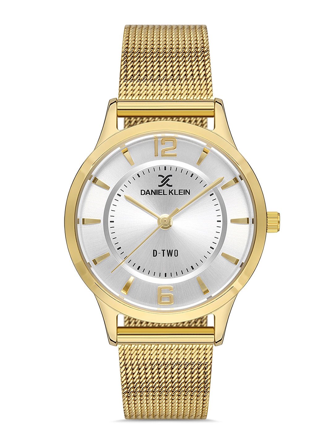 Daniel Klein D-Two Women Silver Dial & Gold Toned Straps Analogue Watch DK.1.13306-5_OR
Daniel Klein D-Two Women Silver Dial & Gold Toned Straps Analogue Watch DK.1.13306-5_OR