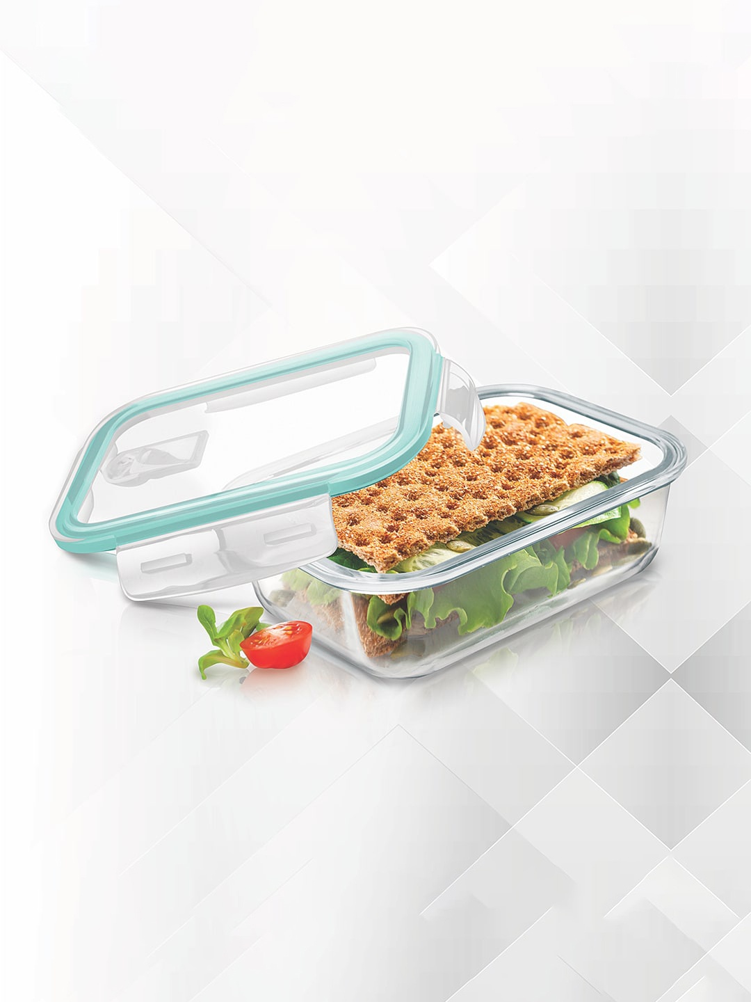 Treo Set Of 2 Hi Borosilicate Clip Fresh Rectangular Container 200 ml Each, Transparent
Treo Set Of 2 Hi Borosilicate Clip Fresh Rectangular Container 200 ml Each, Transparent