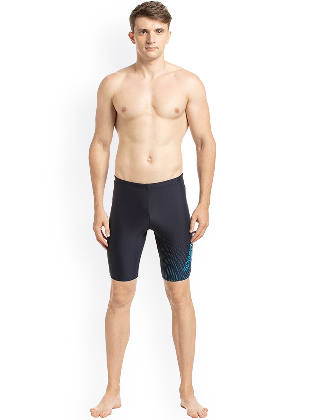 Speedo Men Navy Blue Jammer Swim Shorts