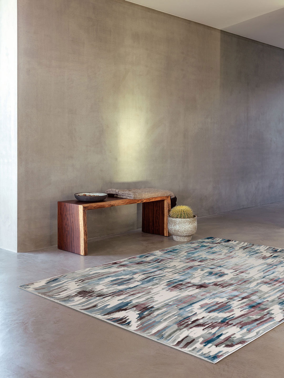DDecor Geometric Large Glaze Rug, Multi