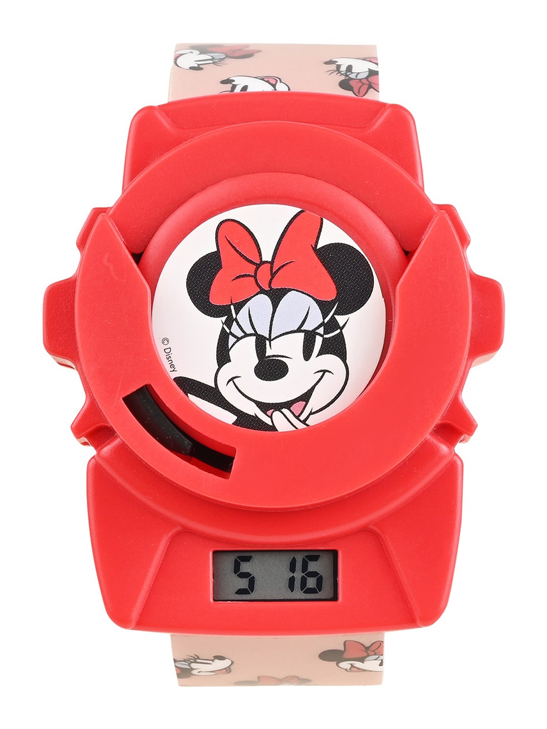 Disney Girls Minnie Printed Dial & White Straps Digital Multi Function Disc Shooter Watch
Disney Girls Minnie Printed Dial & White Straps Digital Multi Function Disc Shooter Watch