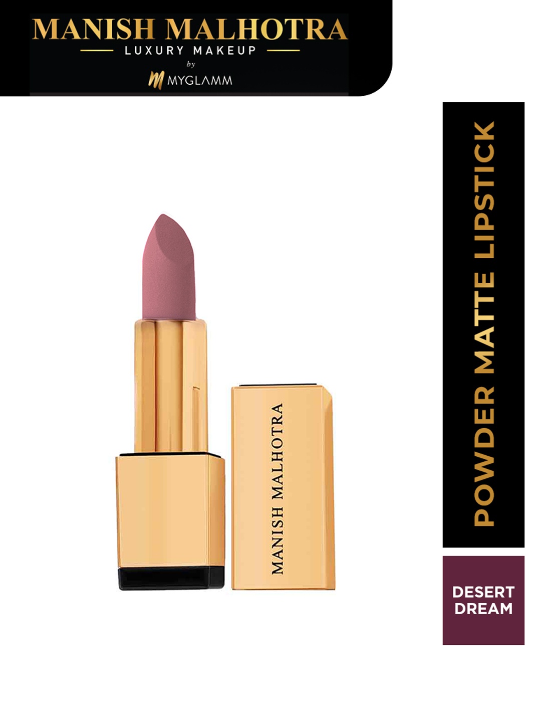 MyGlamm Manish Malhotra Powder Matte Lipstick with Maracuja Oil 4g - Desert Dream, Nude
MyGlamm Manish Malhotra Powder Matte Lipstick with Maracuja Oil 4g - Desert Dream, Nude