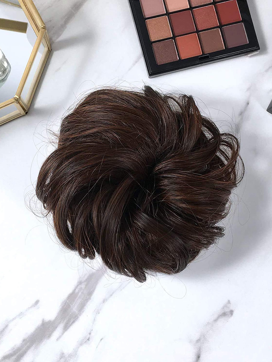 CHRONEX Set Of 2 Synthetic Messy Bun Hair Extension With Elastic Rubber / Hair Scrunch, Brown
CHRONEX Set Of 2 Synthetic Messy Bun Hair Extension With Elastic Rubber / Hair Scrunch, Brown