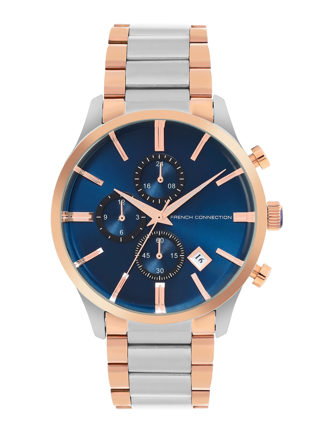 French Connection Men Blue Dial & Steel Toned Stainless Steel Bracelet Style Straps Analogue Watch - FCP34RTM
French Connection Men Blue Dial & Steel Toned Stainless Steel Bracelet Style Straps Analogue Watch - FCP34RTM