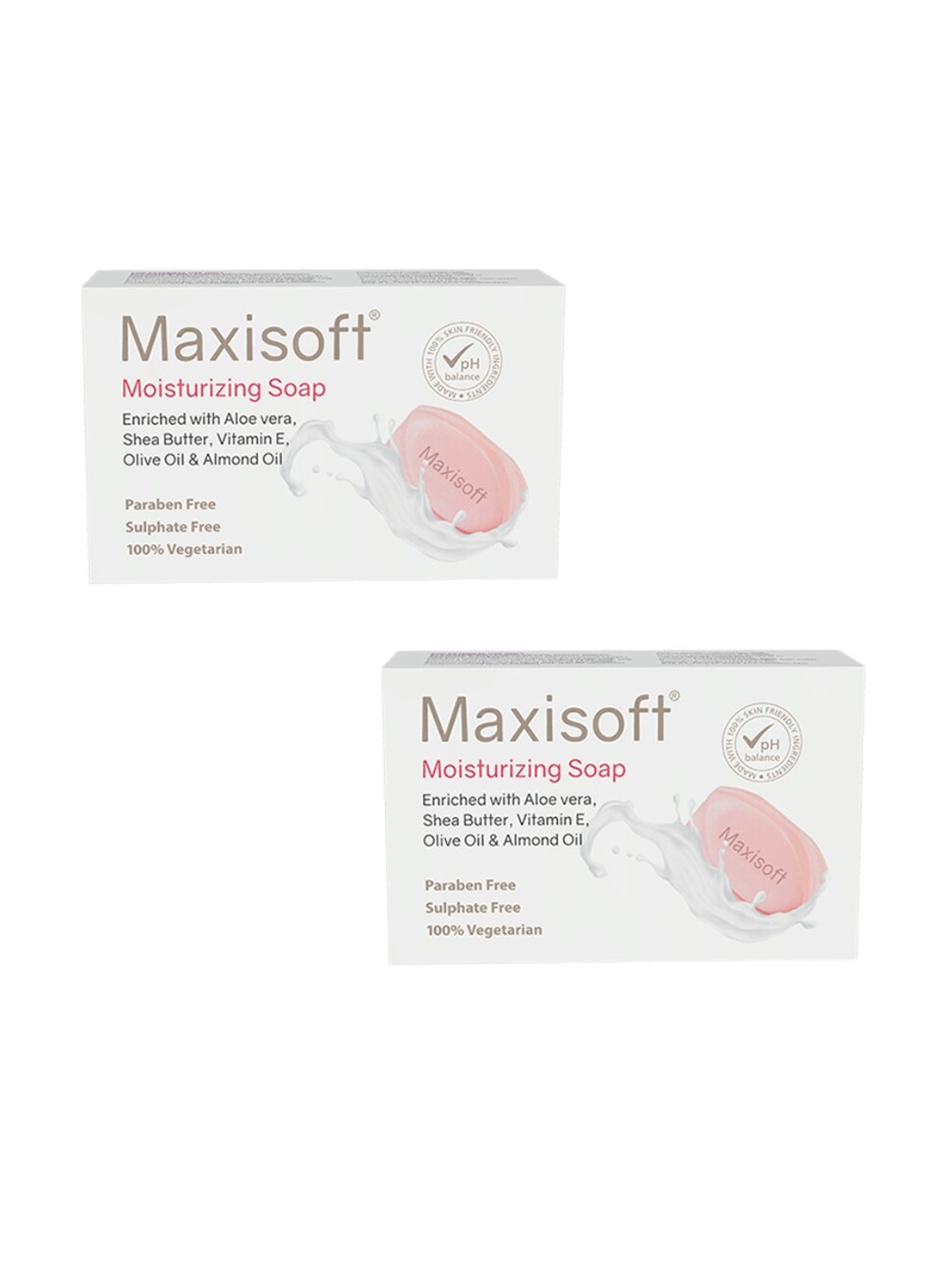 Maxisoft Set Of 2 Moisturizing Soap - 75 g, Na