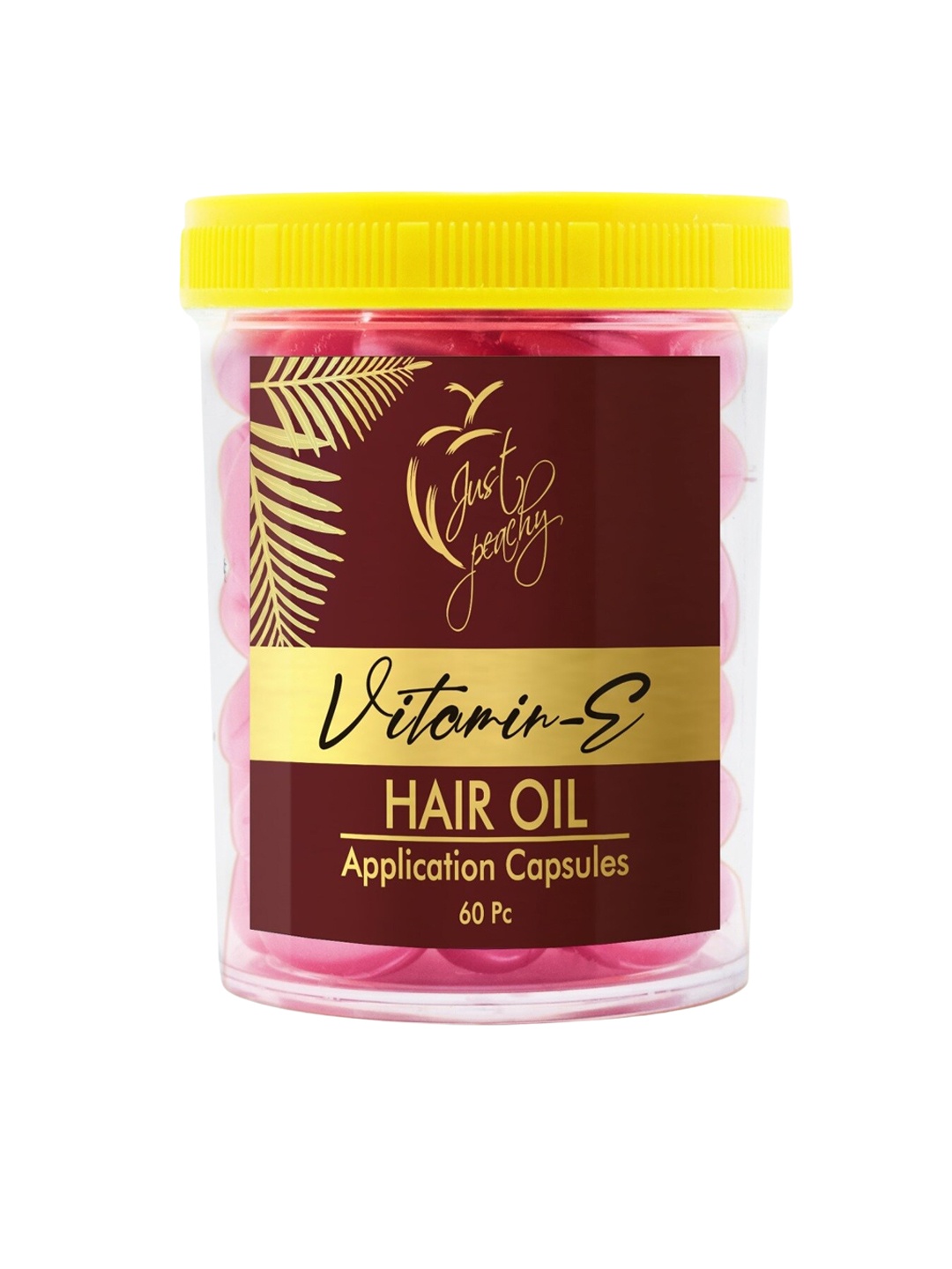 Just Peachy Vitamin E & Aloe Vera Hair Oil Capsules For Dry & Damaged Hair- 60 Capsules, Brown
Just Peachy Vitamin E & Aloe Vera Hair Oil Capsules For Dry & Damaged Hair- 60 Capsules, Brown
