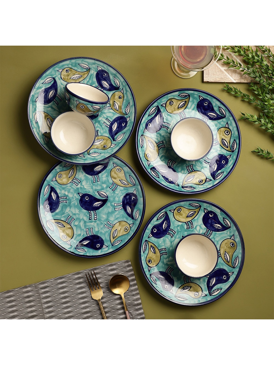 The Decor Mart Blue & Beige 8 Pieces of Dishwasher Safe Printed Ceramic Glossy Dinner Set
The Decor Mart Blue & Beige 8 Pieces of Dishwasher Safe Printed Ceramic Glossy Dinner Set