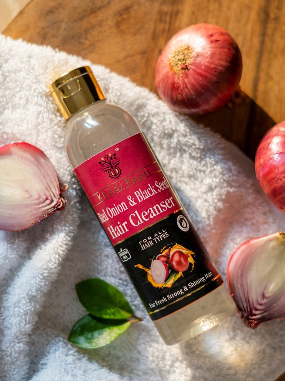 Khadi Roots Red Onion & Black Seed Hair Cleanser Shampoo For All Hair Types - 200 ml, Pink
Khadi Roots Red Onion & Black Seed Hair Cleanser Shampoo For All Hair Types - 200 ml, Pink