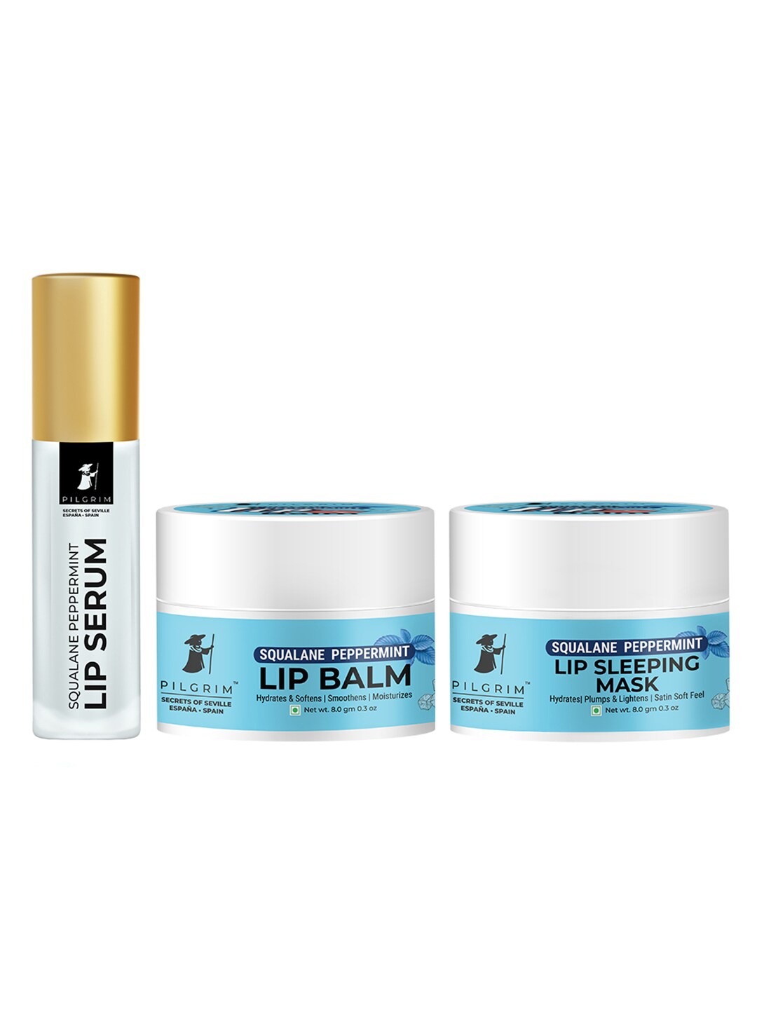 Pilgrim Lip Care Routine Kit with Shea & Cocoa Butter - Lip Balm + Serum + Sleeping Mask, Blue
Pilgrim Lip Care Routine Kit with Shea & Cocoa Butter - Lip Balm + Serum + Sleeping Mask, Blue