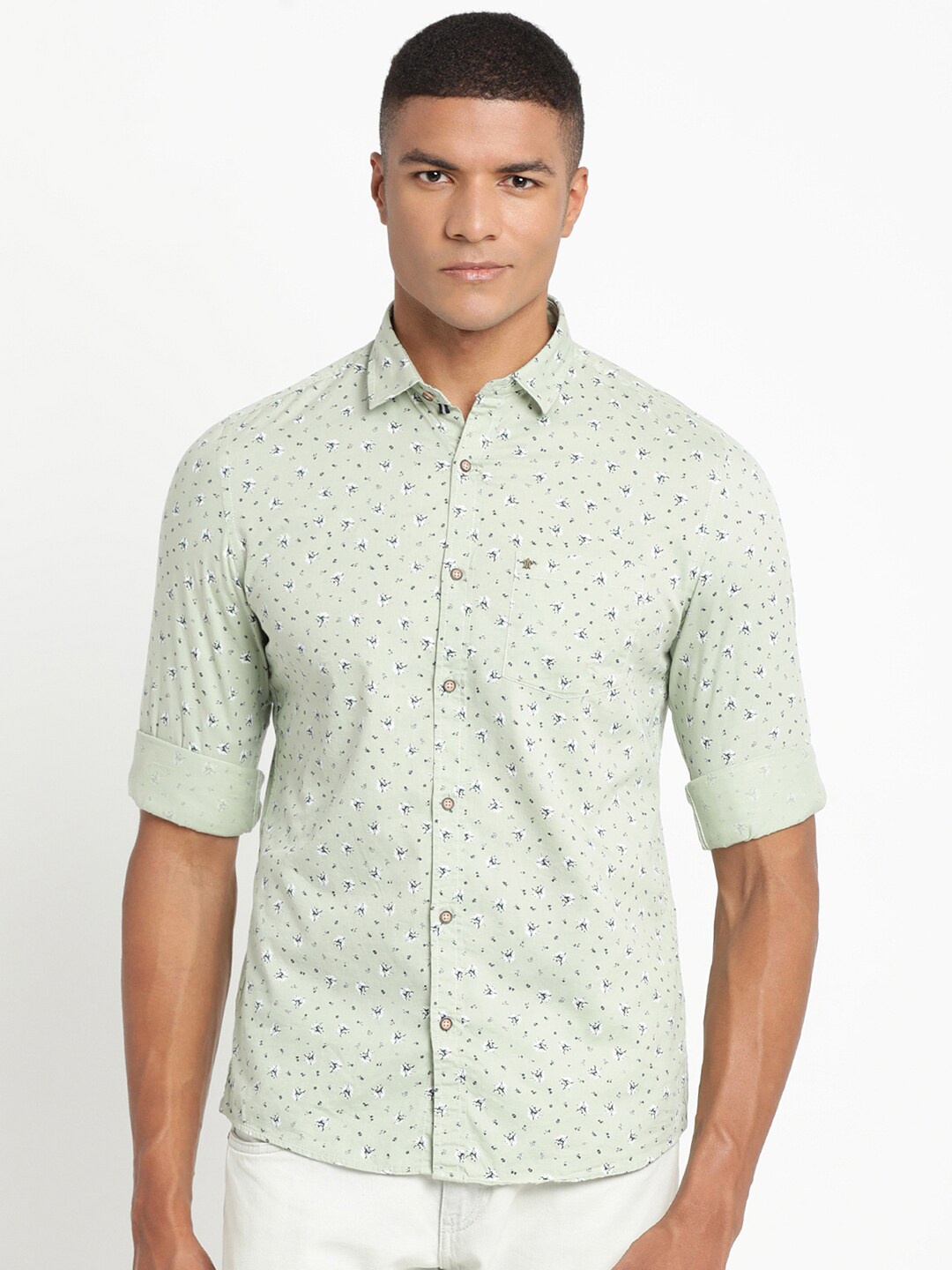 Turtle Men Spread Collar Roll Up Sleeves Slim Fit Pure Cotton Printed Casual Shirt, Grey
Turtle Men Spread Collar Roll Up Sleeves Slim Fit Pure Cotton Printed Casual Shirt, Grey