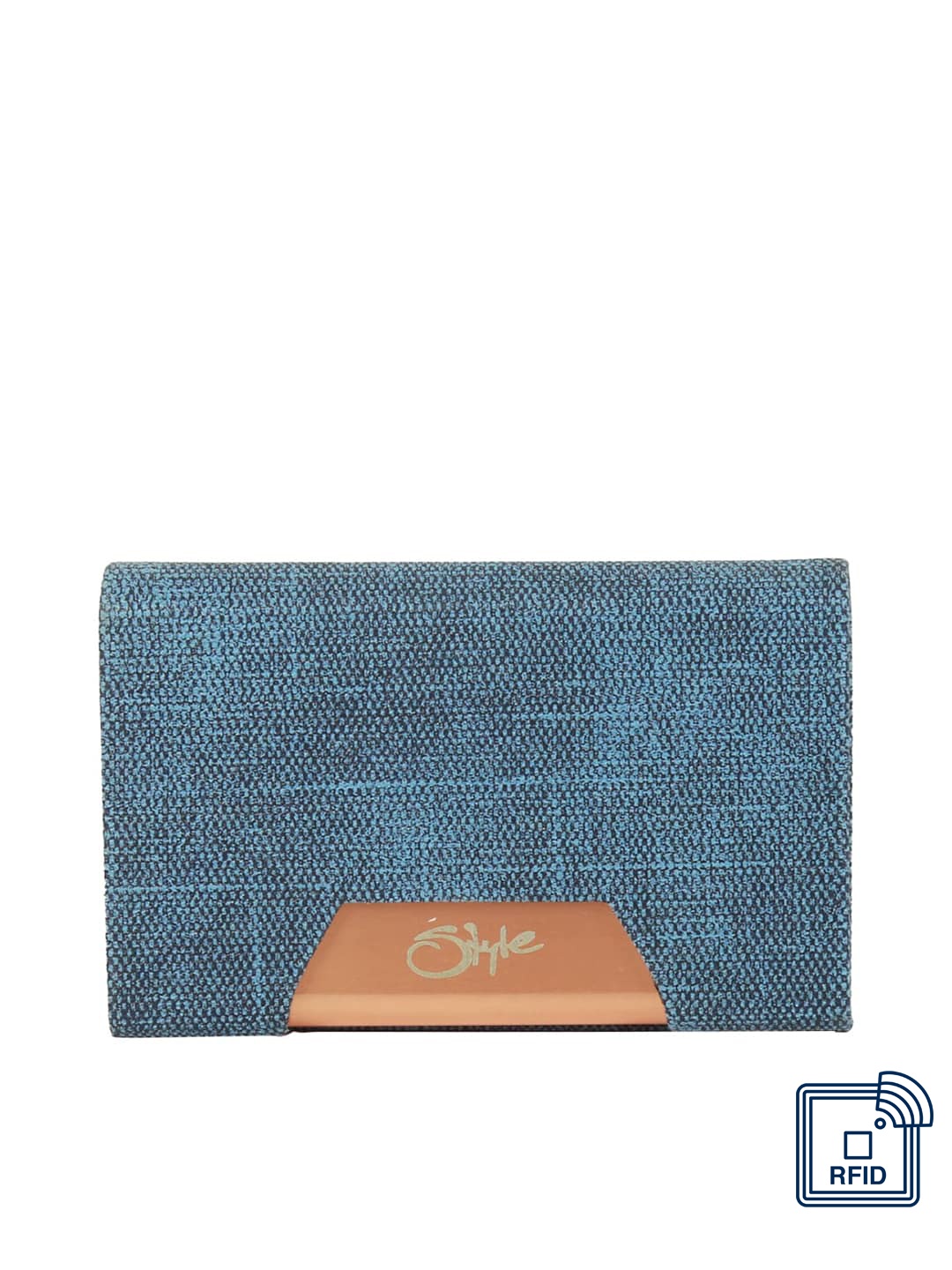 Style Shoes Unisex PU Card Holder, Blue