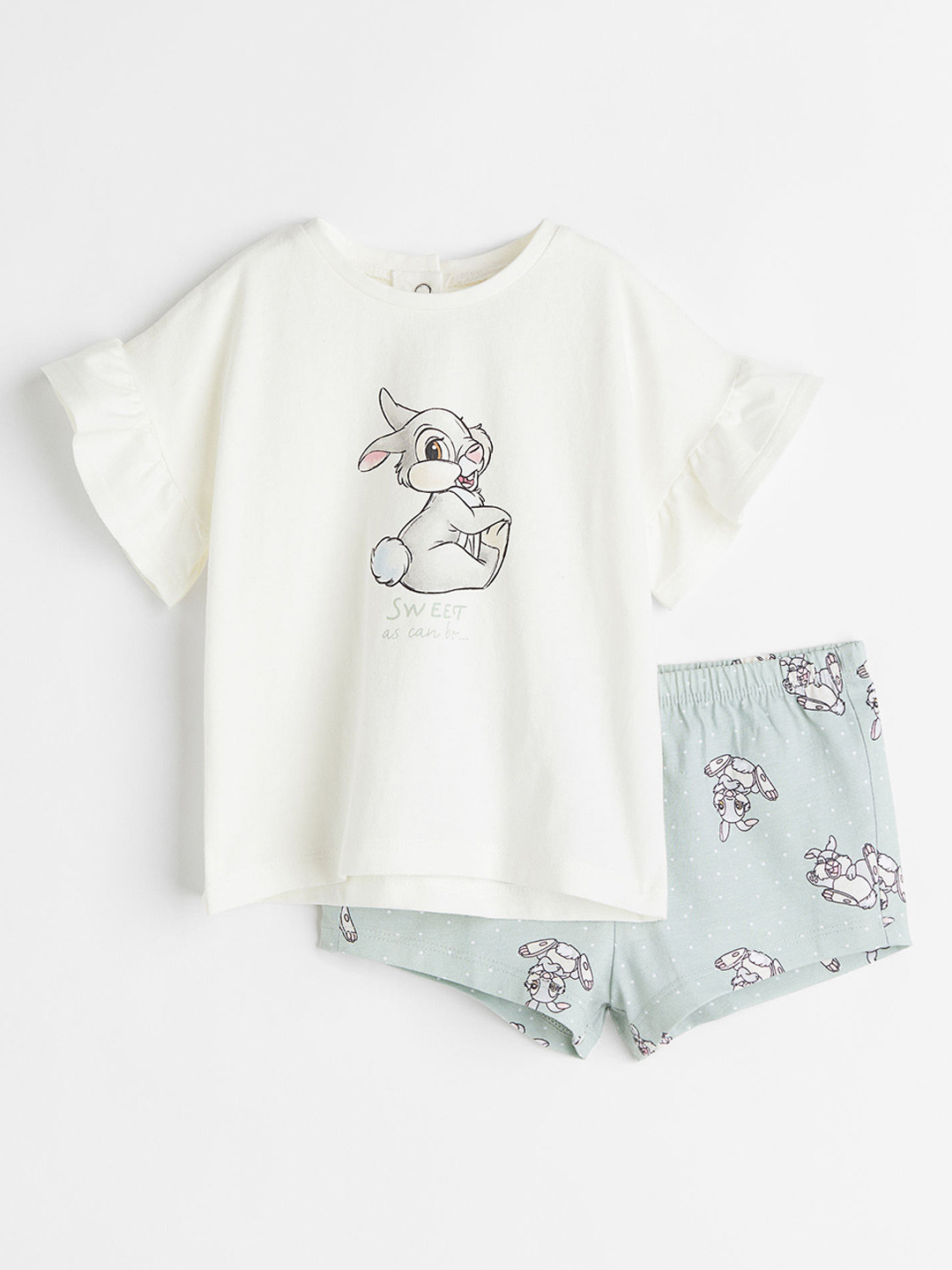 H&M Girls Pure Cotton Printed T-shirt with Shorts, White
H&M Girls Pure Cotton Printed T-shirt with Shorts, White