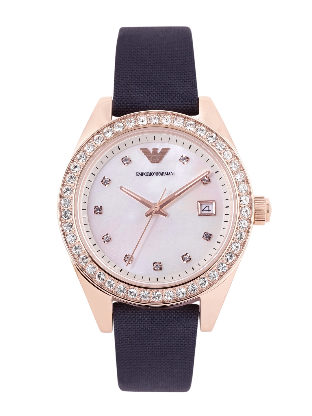 Emporio Armani Women Off-White Mother of Pearl Dial Sustainable Analogue Watch AR11448
Emporio Armani Women Off-White Mother of Pearl Dial Sustainable Analogue Watch AR11448