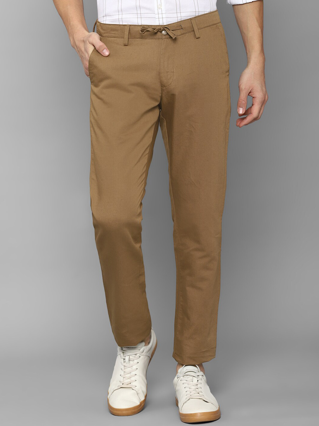 Allen Solly Men Slim Fit Trouser, Brown 
Allen Solly Men Slim Fit Trouser, Brown