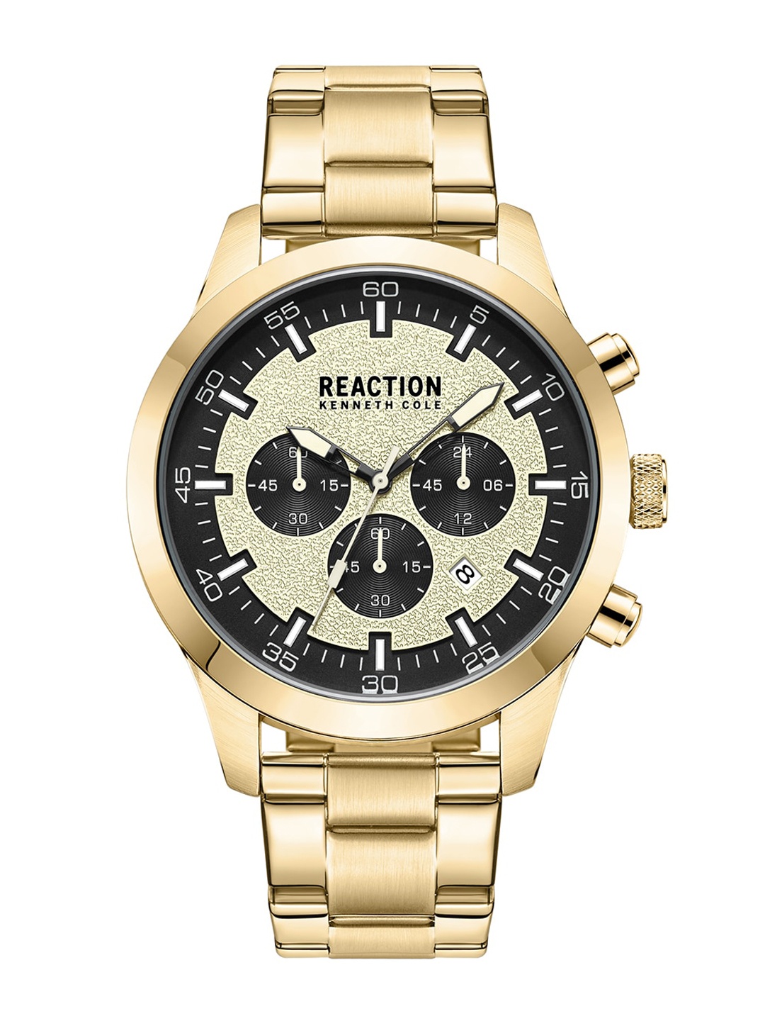 REACTION KENNETH COLE Men Stainless Steel Bracelet Style Strap Analogue Watch KRWGI9005404, Gold
REACTION KENNETH COLE Men Stainless Steel Bracelet Style Strap Analogue Watch KRWGI9005404, Gold