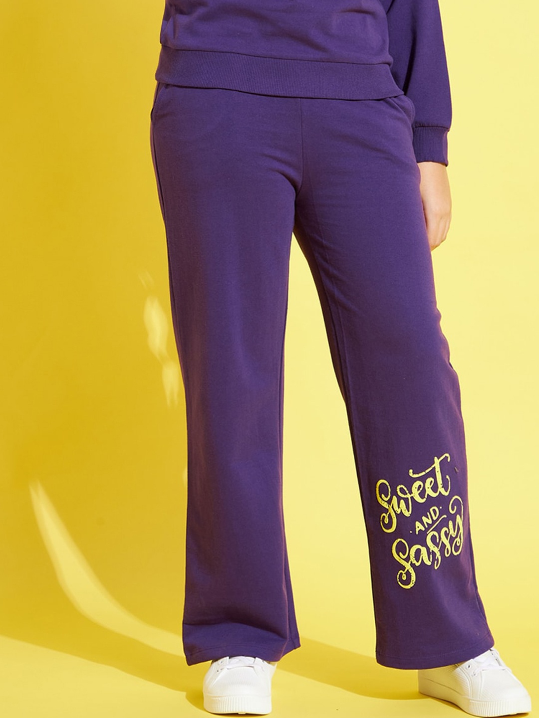 Noh.Voh - SASSAFRAS Kids Girls Sweet & Sassy Typography Printed Cotton Track Pants, Purple
Noh.Voh - SASSAFRAS Kids Girls Sweet & Sassy Typography Printed Cotton Track Pants, Purple