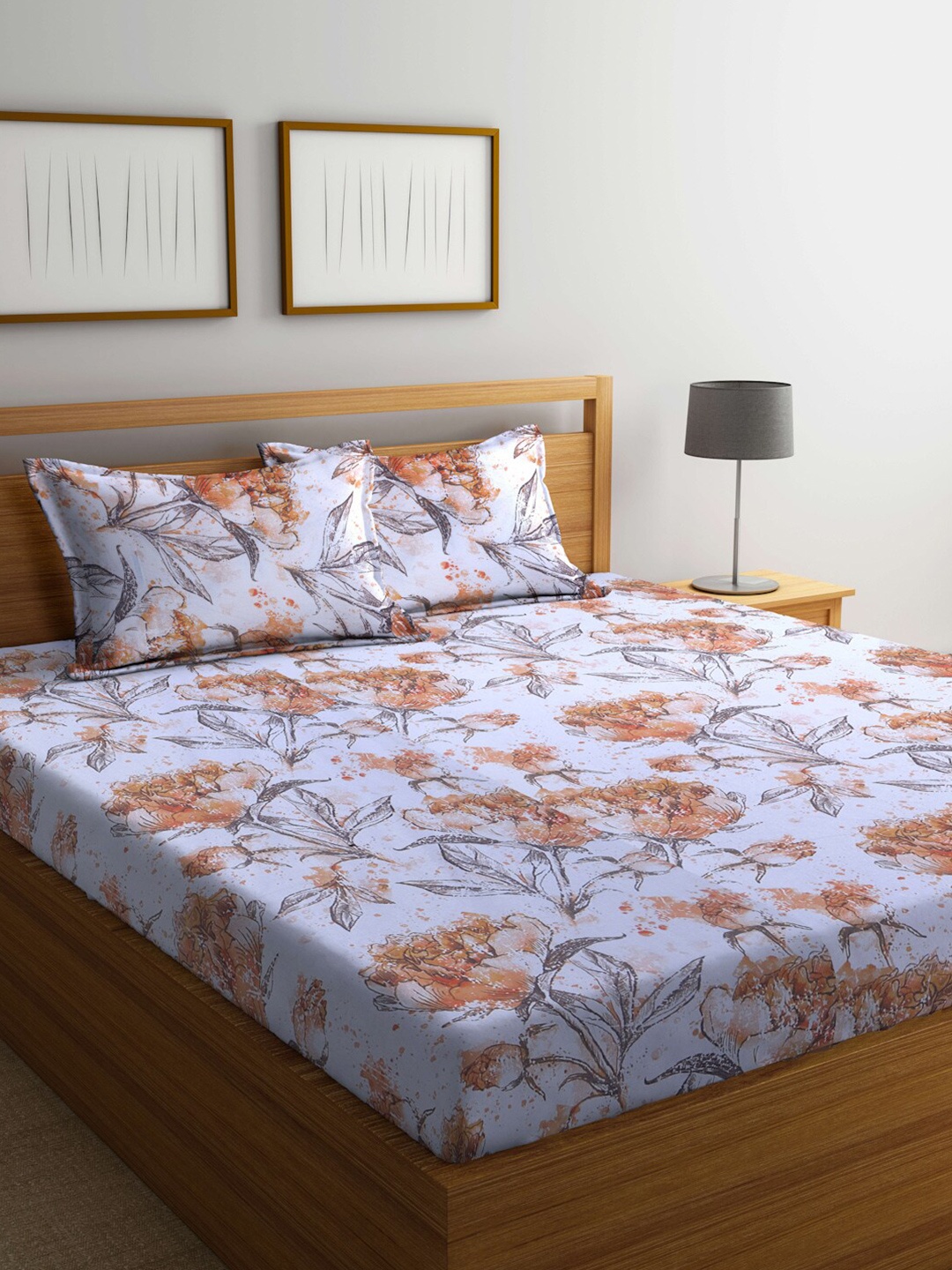 BOMBAY DYEING Floral Printed 100 TC Cotton Queen Bedsheet with 2 Pillow Covers, Blue
BOMBAY DYEING Floral Printed 100 TC Cotton Queen Bedsheet with 2 Pillow Covers, Blue