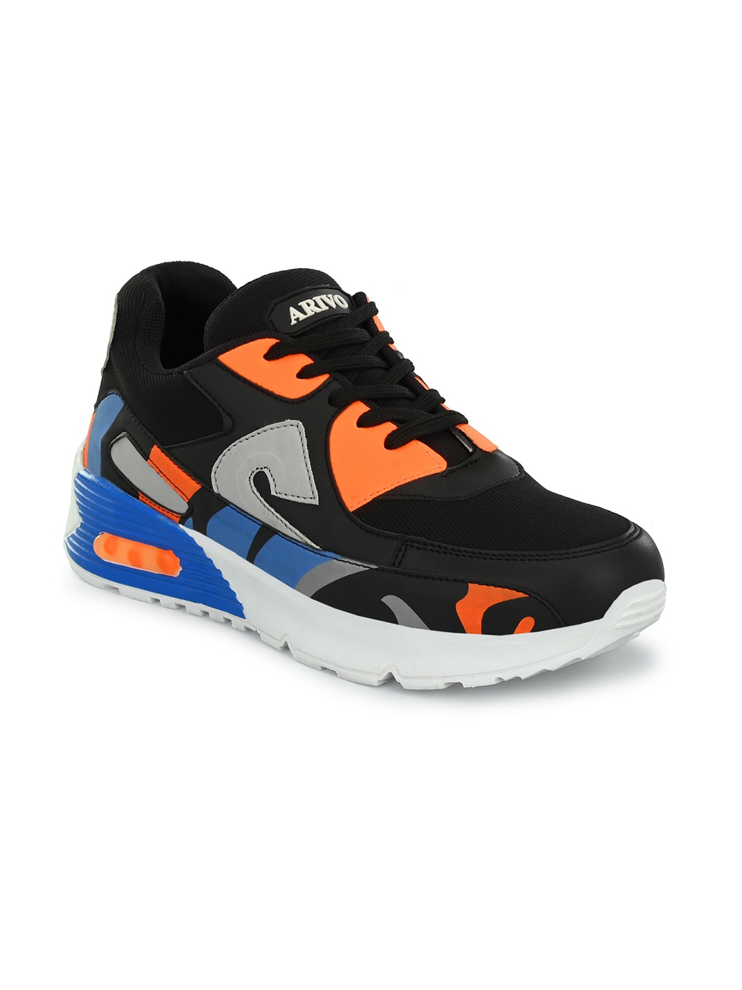 ARIVO Men Mesh Running Non-Marking Shoes, Black