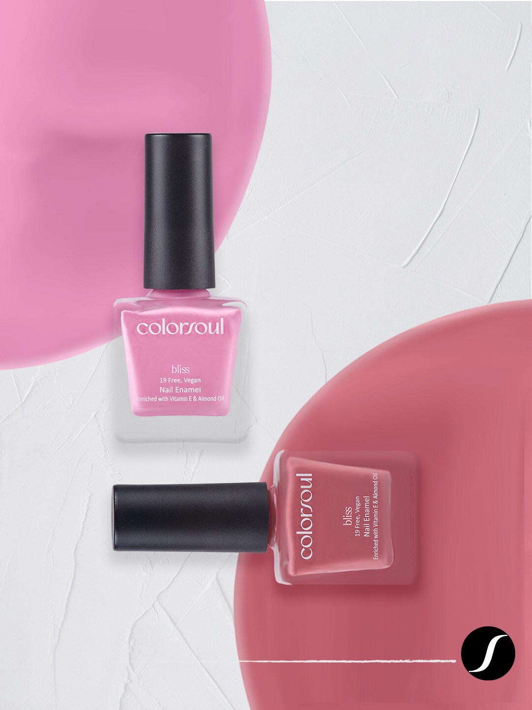 Colorsoul Set Of 2 Vegan & 19 Free Bliss Nail Enamel with Vitamin E & Almond Oil 8ml Each - Pink Pie B02 & Ballerina Pink B05
Colorsoul Set Of 2 Vegan & 19 Free Bliss Nail Enamel with Vitamin E & Almond Oil 8ml Each - Pink Pie B02 & Ballerina Pink B05