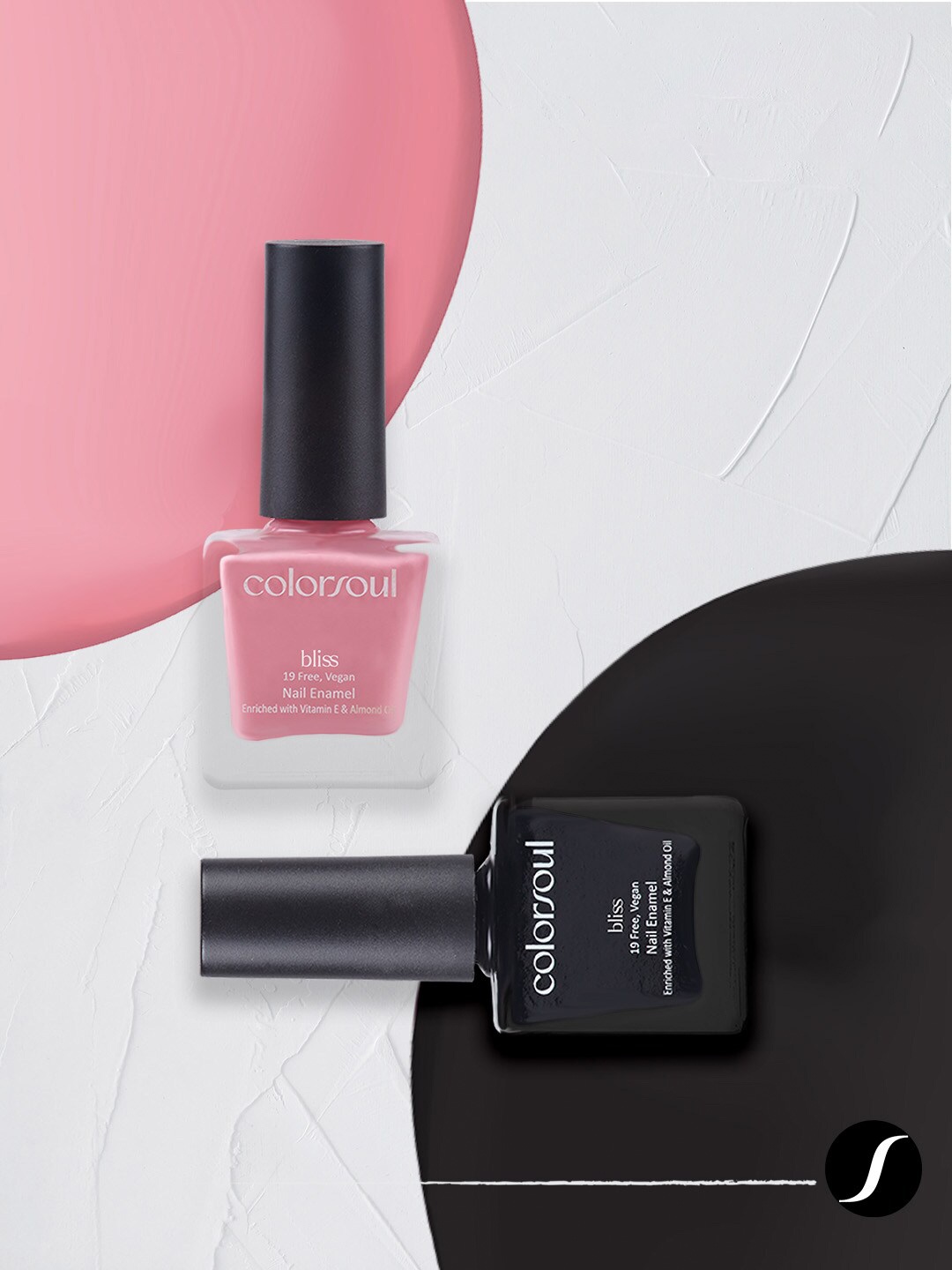 Colorsoul Set Of 2 Vegan & 19 Free Bliss Nail Enamel with Vitamin E & Almond Oil 8ml Each - Breezy Pink B01 & Hot Tar B24
Colorsoul Set Of 2 Vegan & 19 Free Bliss Nail Enamel with Vitamin E & Almond Oil 8ml Each - Breezy Pink B01 & Hot Tar B24