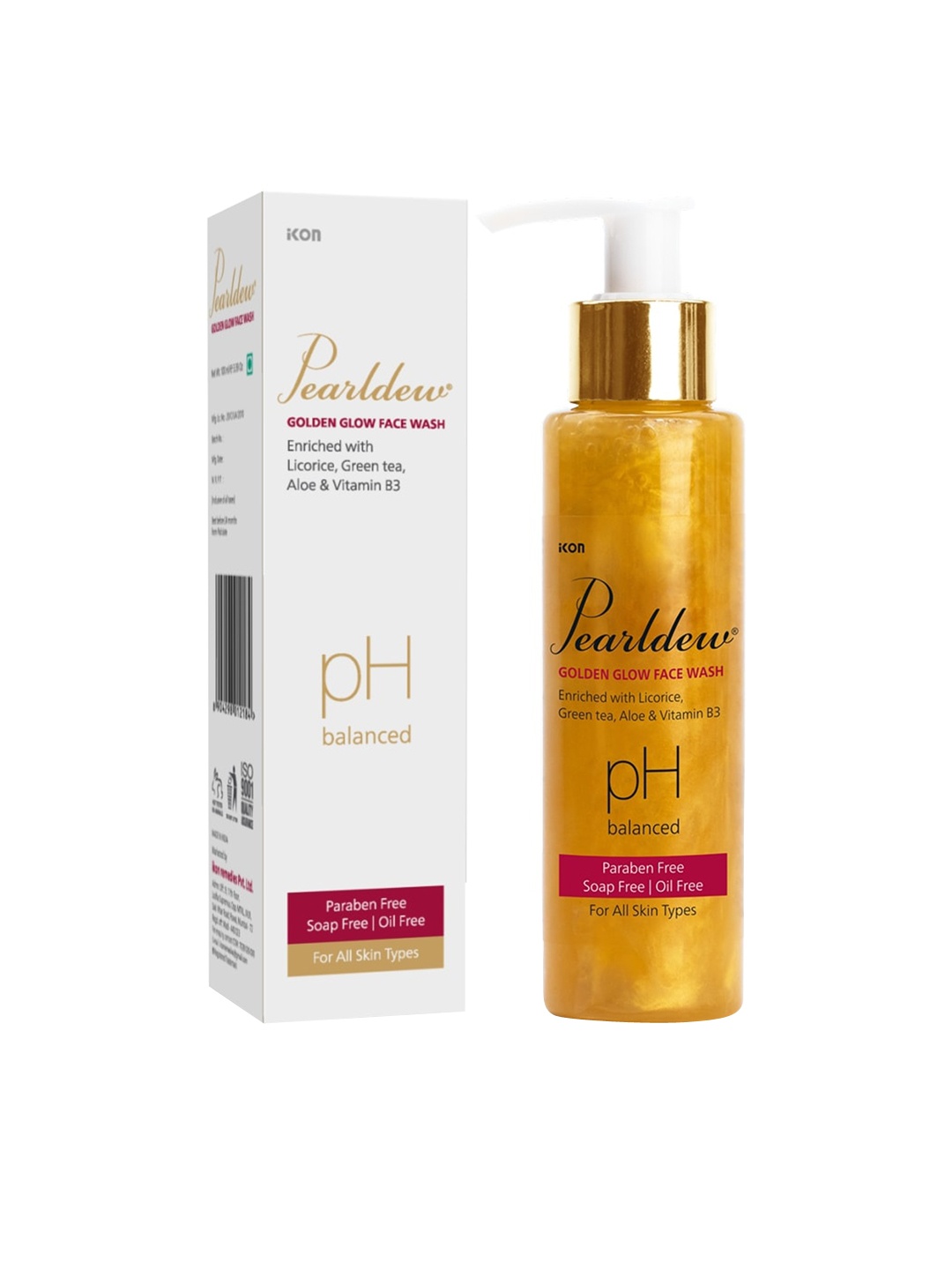 Pearldew Golden Glow Face Wash, Na