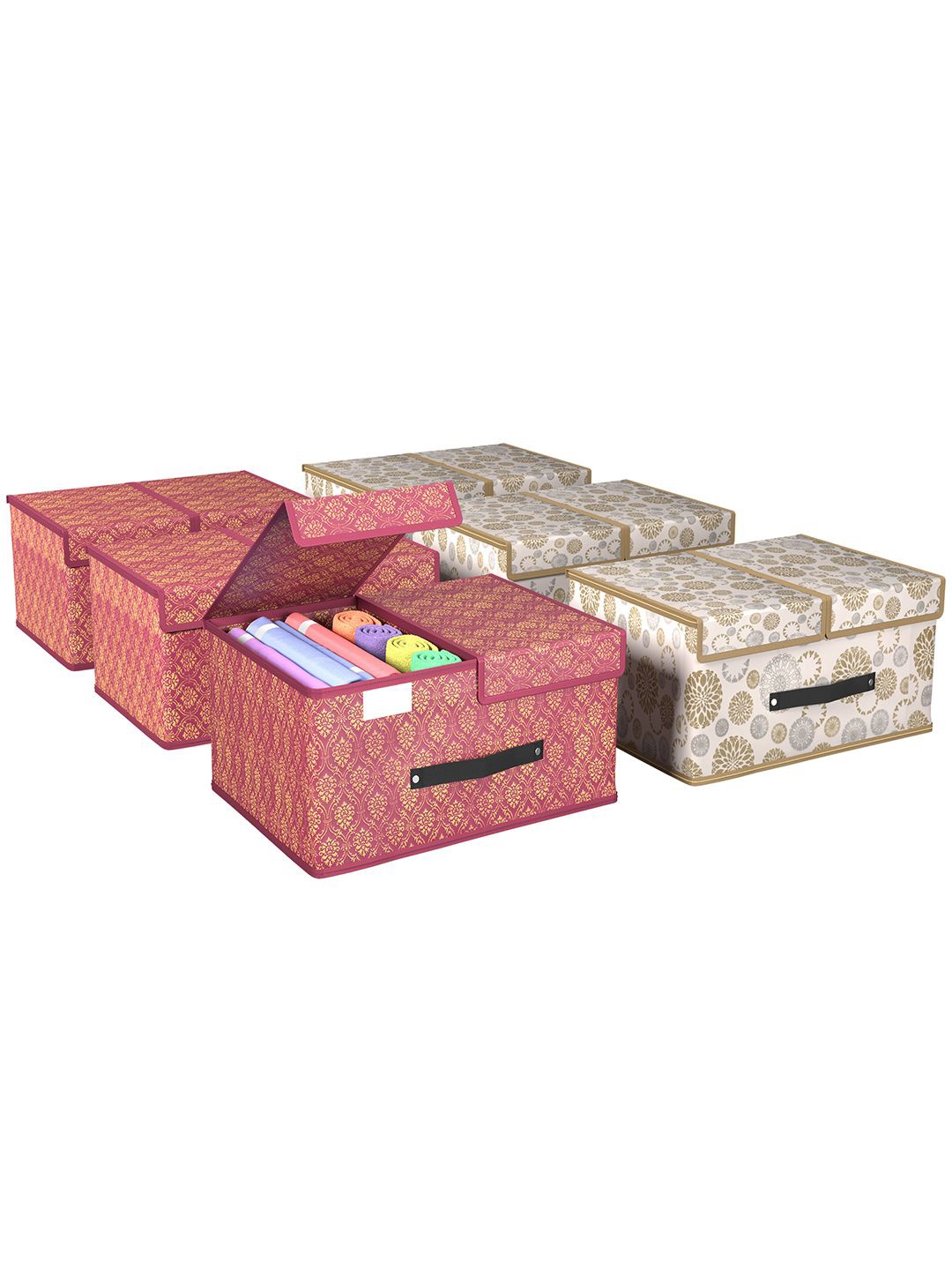 Kuber Industries Maroon & White 6 Pieces Foldable Double Lid Multi-Utility Organisers
Kuber Industries Maroon & White 6 Pieces Foldable Double Lid Multi-Utility Organisers